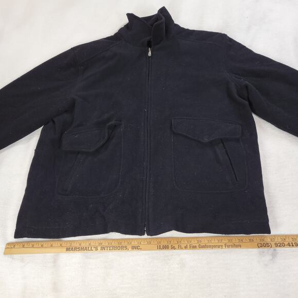 VTG Columbia Jacket Coat Mens Size XXL Black Wool Blend Zip Chore Winter Cold - Picture 6 of 16